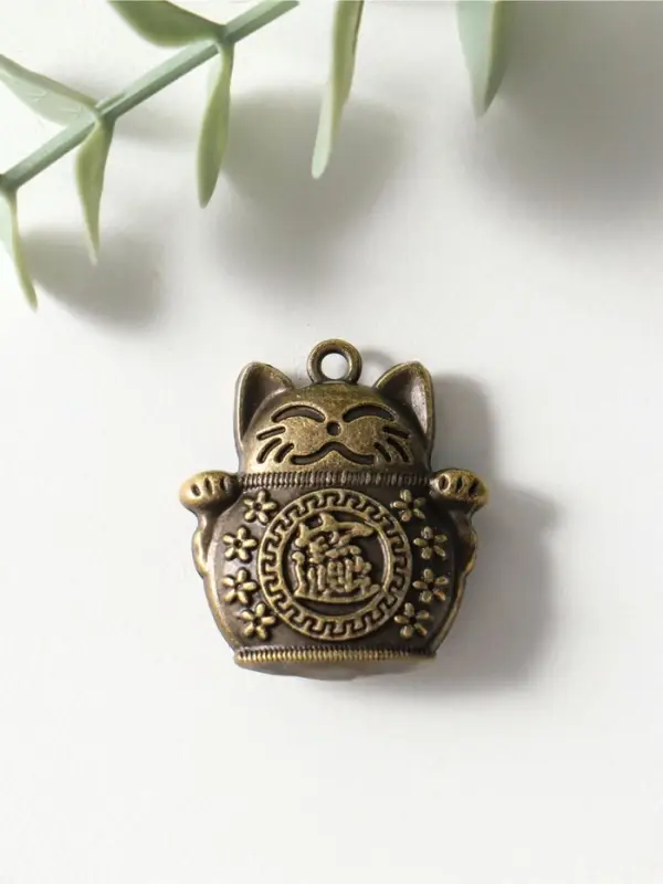 Сувенир металл "Котик Манэки-нэко" 1х3х3,3 см