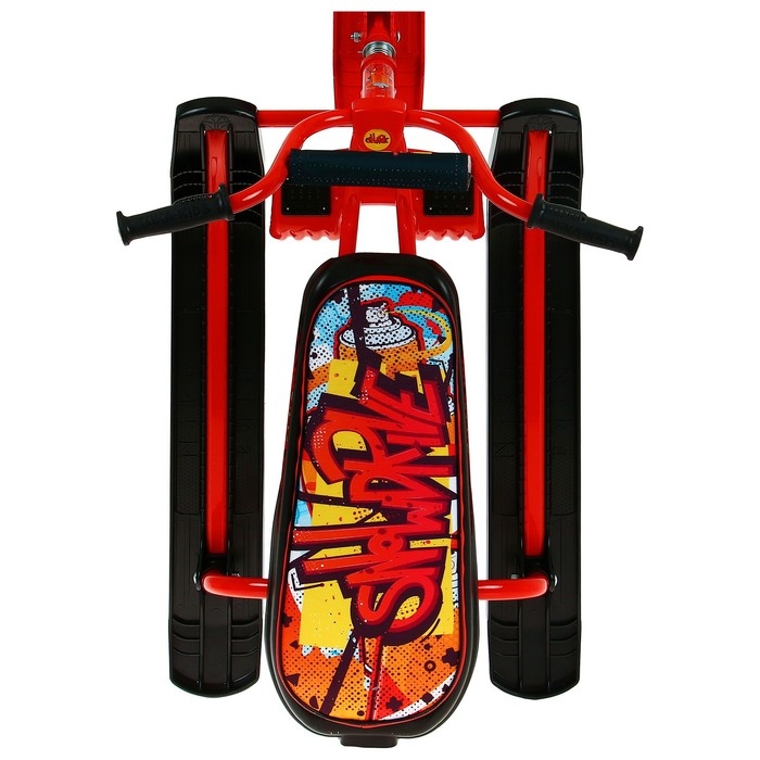 Снегокат «С граффити», СНД1/GR, цвет красный Снегокат «С граффити», СНД1/GR, цвет красный