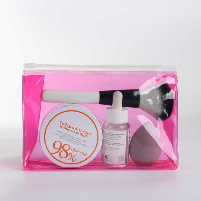 Косметичка с застёжкой зип-лок, цвет малиновый Косметичка с застёжкой зип-лок, цвет малиновый