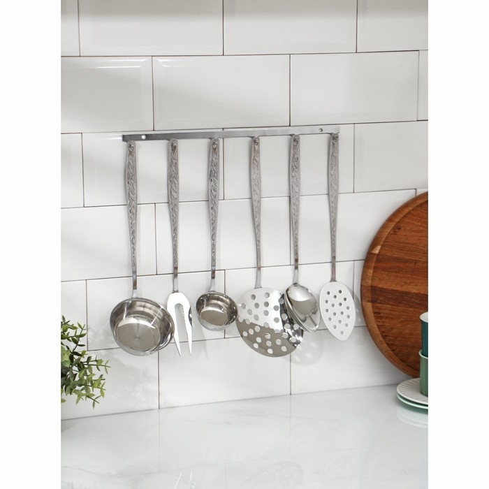 Набор кухонный «Уралочка», d=35 см, h=30 см, толщина 2 мм, 6 предметов Набор кухонный «Уралочка», d=35 см, h=30 см, толщина 2 мм, 6 предметов