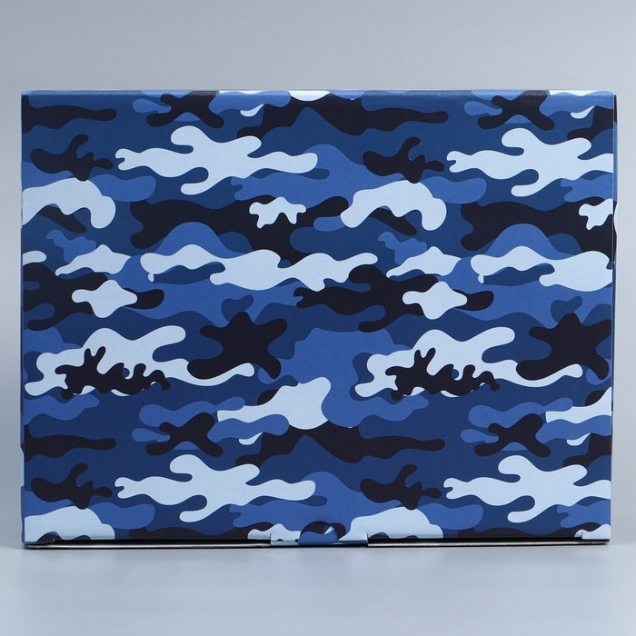 Коробка подарочная сборная, упаковка, «Милитари», 30 х 23 х 12 см Коробка подарочная сборная, упаковка, «Милитари», 30 х 23 х 12 см