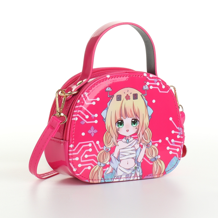 Сумка детская для девочки на молнии «Выбражулька», цвет малиновый