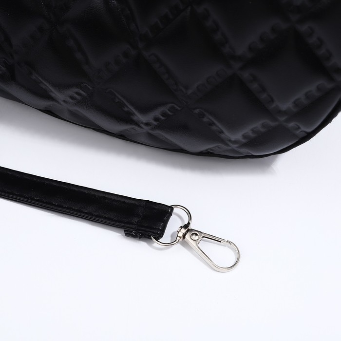 Сумка-багет на молнии, цвет чёрный Сумка-багет на молнии, цвет чёрный