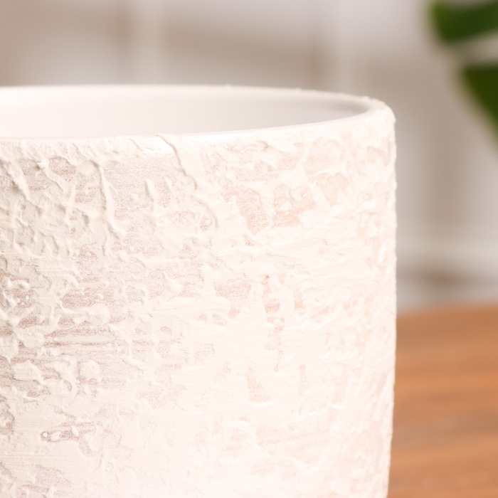 Горшок цветочный Лава белая 0.8 л Горшок цветочный Лава белая 0.8 л