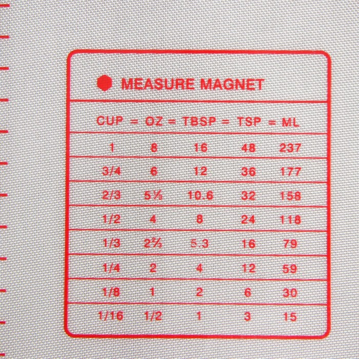 Армированный коврик с разметкой, силикон, 40×60 см, цвет белый Армированный коврик с разметкой, силикон, 40×60 см, цвет белый