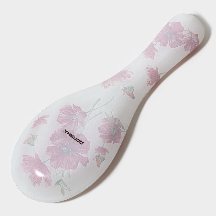 Подставка стеклянная под ложку Доляна «Красные маки», 23,5×8,3×1,5 см Подставка стеклянная под ложку Доляна «Красные маки», 23,5×8,3×1,5 см