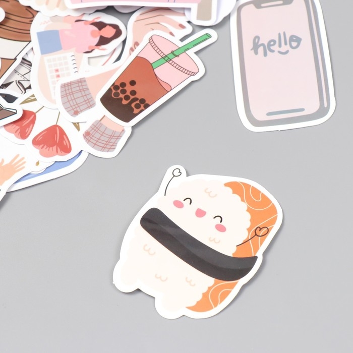 Наклейки для творчества Наклейки для творчества "Моменты жизни" набор 50 шт 4х8 см