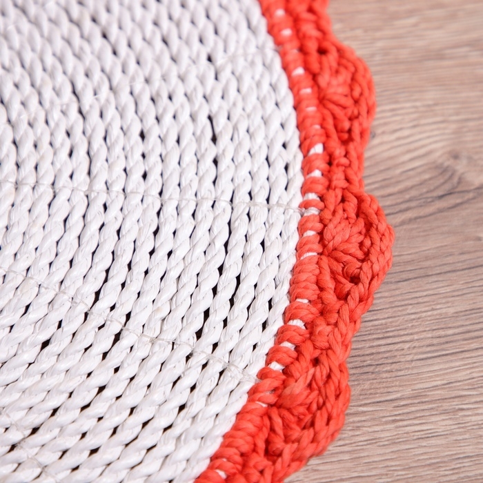 Коврик плетёный круглый 38 см Коврик плетёный круглый 38 см