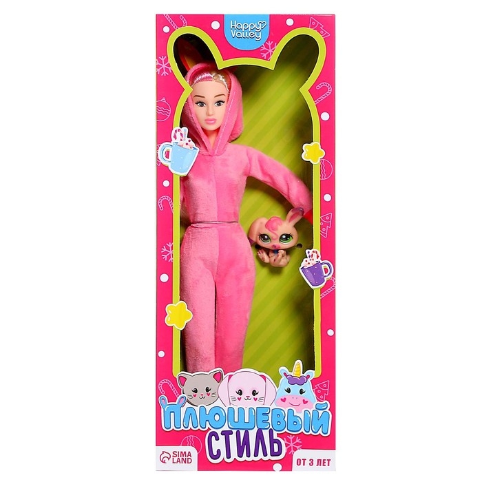 Кукла-модель шарнирная «Плюшевый стиль: Зайка» Кукла-модель шарнирная «Плюшевый стиль: Зайка»