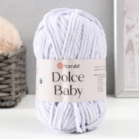 Пряжа "Dolce Baby" 100% микрополиэстер 85м/50 гр (776 неж.сирень)