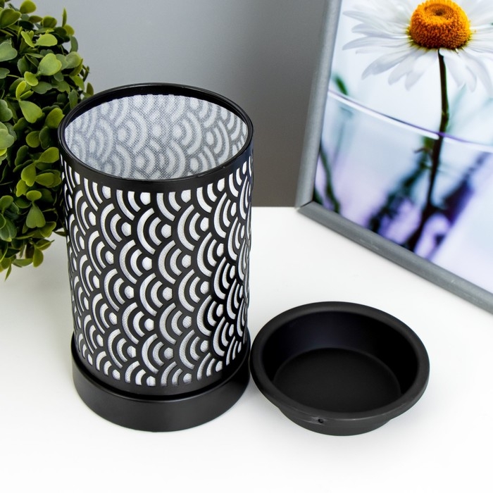 Аромасветильник Аромасветильник "Либра" Е14 25Вт чёрный 11х11х17 см RISALUX