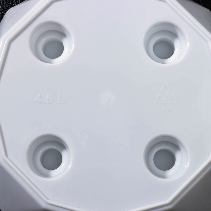 Горшок для цветов с поддоном Laurel, 4,5 л, d=22 см, h=19 см, белый Горшок для цветов с поддоном Laurel, 4,5 л, d=22 см, h=19 см, белый