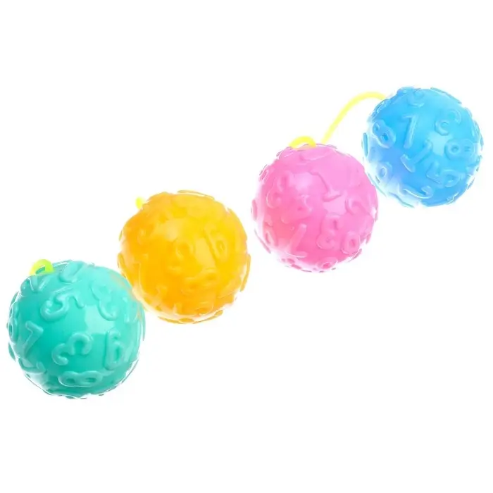 Мяч «Цифры», световой, цвета МИКС Мяч «Цифры», световой, цвета МИКС