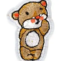 Наклейка на одежду «Медвежонок», с клеевой основой, 3.5×5.2 см, разноцветная