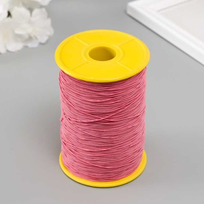 Спандекс для бисера, длина 500 м, цв. розовый Спандекс для бисера, длина 500 м, цв. розовый