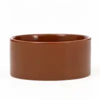 Миски, 250 мл, на металлической подставке, 2 шт., керамика, коричневые