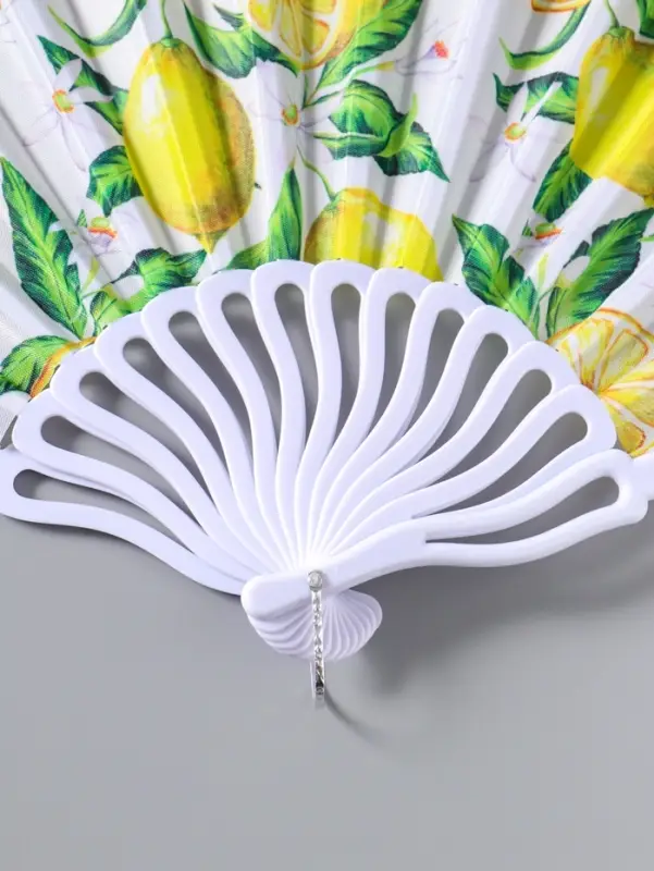 Веер складной &laquo;Цветение лимонов&raquo;, 22.5 см