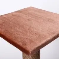 Когтеточка, 40&times;40&times;84 см, с высоким и толстым столбиком и площадкой, джут, МИКС