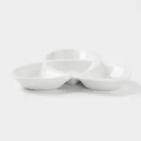 Менажница керамическая 4 ячейки &laquo;Трикветр&raquo;, 21&times;2.5 см