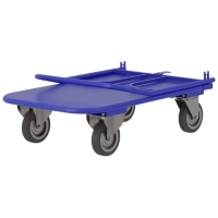 Тележка платформенная складная ручка, зацеп. ТПСР 2 М (600х900), d 125мм