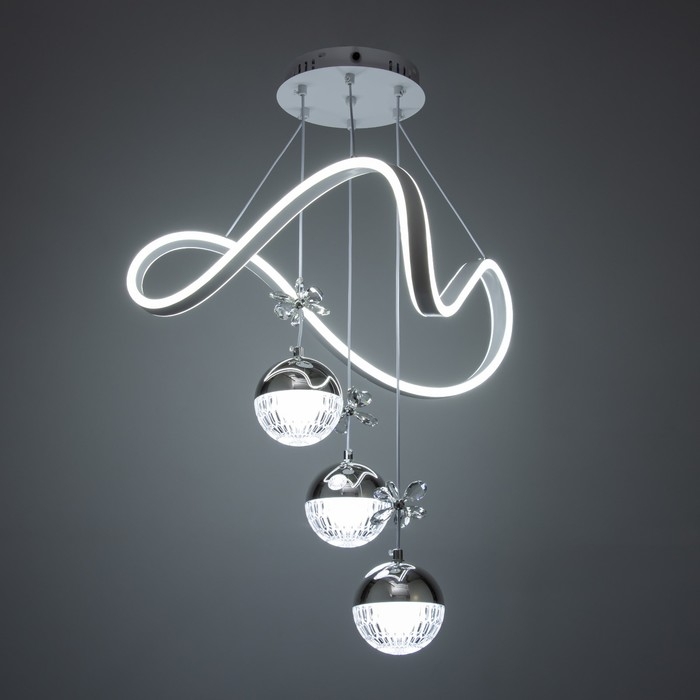 Светильник с ПДУ Светильник с ПДУ "Фиора" LED 140Вт 3000-6000К белый 49х49х15-115 см