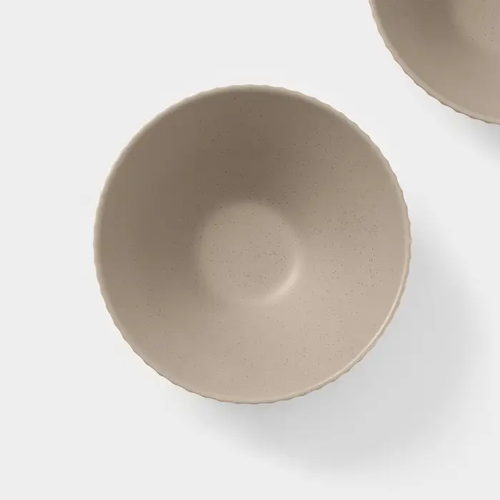 Салатники Magistro Jarwah Lausanne, 700 мл, 17.5&times;7.3 см, набор 2 шт., фарфор, бежевые