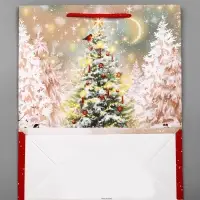 Пакет подарочный новогодний ламинированный, &laquo;Подготовка к Новому Году&raquo;, 26&times;12&times;32 см