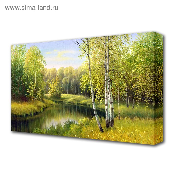 Картина на холсте Картина на холсте "Лесная поэзия" 60*100 см