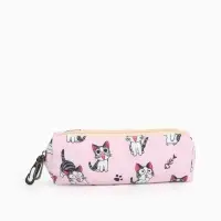 Рюкзак школьный &laquo;Котик&raquo;, с пеналом, 29&times;12&times;41 см, розовый