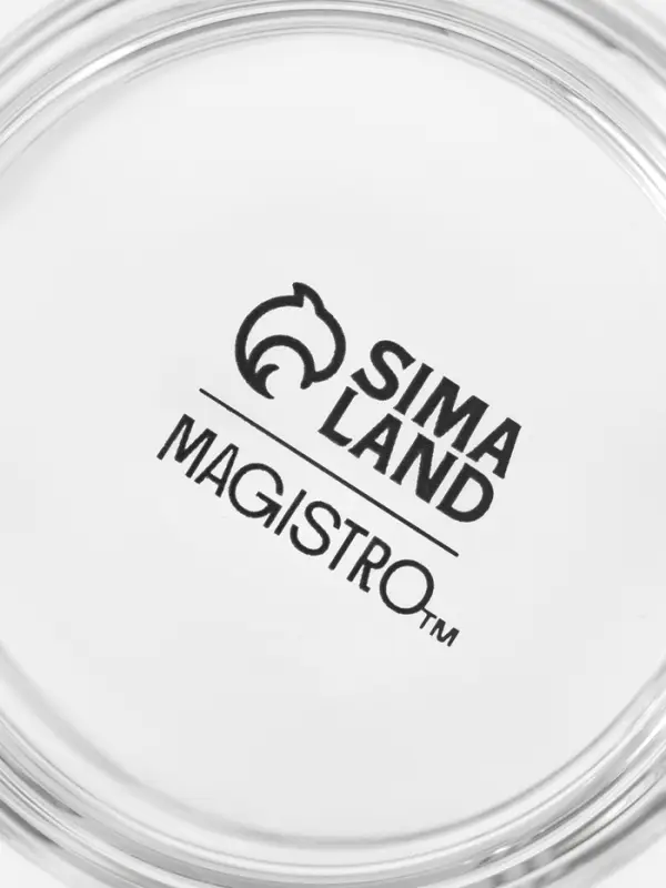 Кружка Magistro &laquo;Боттом&raquo;, 100 мл, 5.8&times;5.2 см штабелируемая, боросиликатное стекло, прозрачная