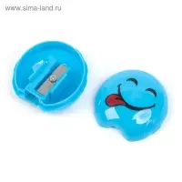 Точилка с контейнером «Смайлики», МИКС