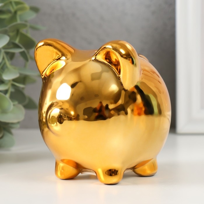 Копилка керамика Копилка керамика "Улыбчивая свинка" МИКС 10х7,5х9 см