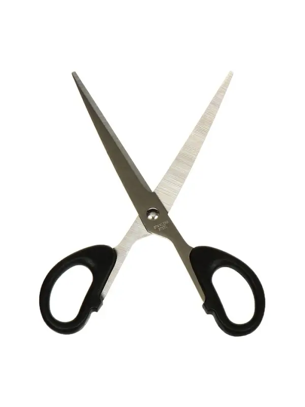 Ножницы канцелярские 18.0 см, Calligrata TOP, Офис пластиковые ручки, европодвес