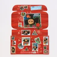 Набор подарочных коробок 3 шт. &laquo;Новый год&raquo;, Чебурашка, 21&times;15&times;5 см