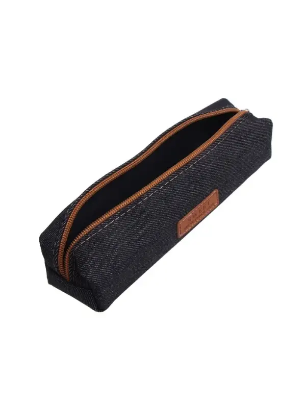 Пенал школьный на молнии Calligrata &laquo;Джинс&raquo;, 1 отделение, текстиль, МИКС