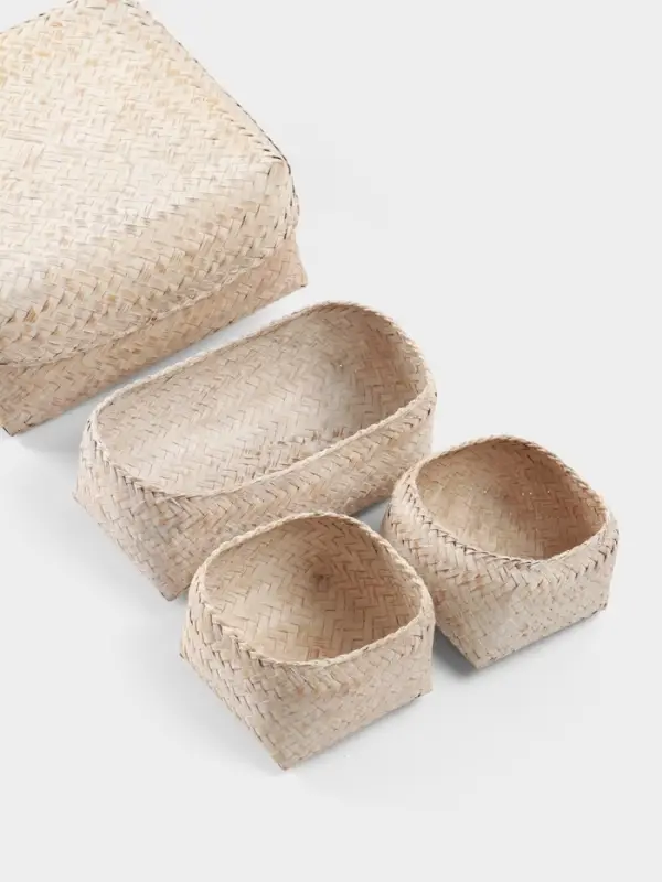 Набор плетёных корзин &laquo;Энди&raquo;, 28.5&times;28.5&times;18.5 см
