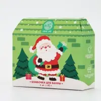 Бомбочки для ванны в домике «Дед Мороз», набор 6 шт х 40 г, URAL LAB