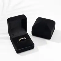 Футляр под серьги, кольцо &laquo;Традиции&raquo;, бархатный, 4.5&times;5 см, чёрный