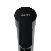 Смеситель для раковины ZEIN Z3653, однорычажный, высота излива 8 см, ABS-пластик, черный