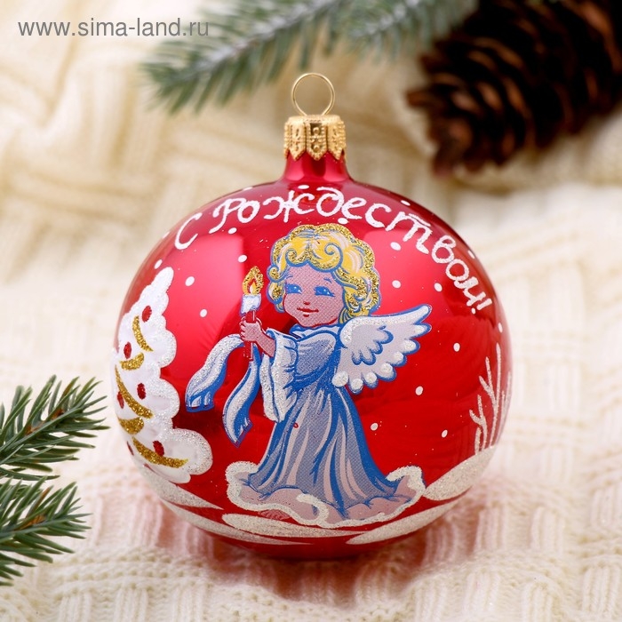 Шар Шар "Рождественская сказка" 8,5 см микс