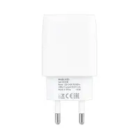 Сетевое зарядное устройство с кабелем USB на Type-C + 2 USB 2.4A HS25 ISA белое