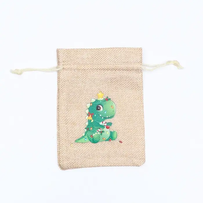 Мешок подарочный с термонаклейкой, 10×14 см Мешок подарочный с термонаклейкой, 10×14 см