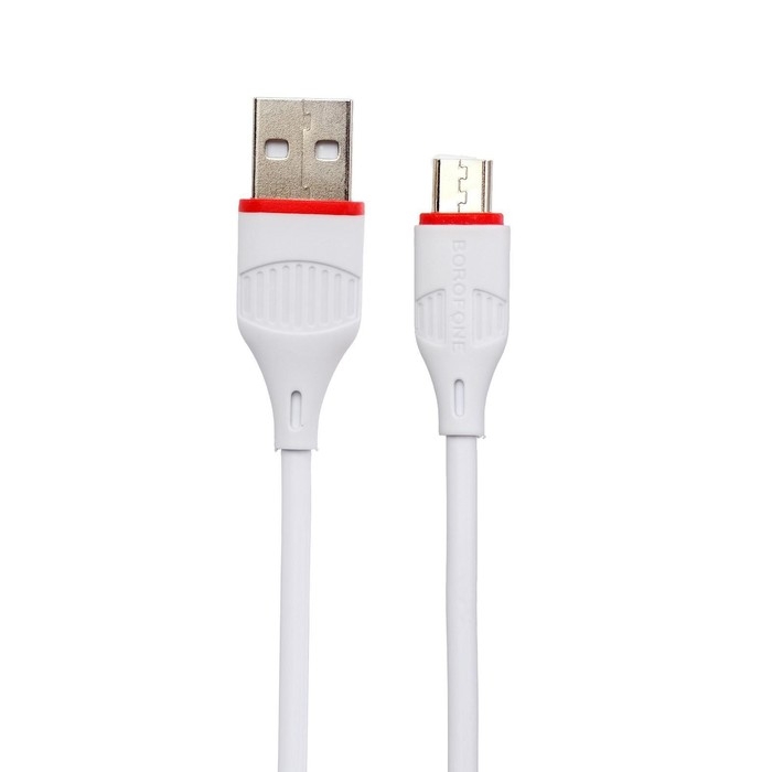 Кабель Borofone BX17, micro USB - USB, 2,4 А, 1 м, белый Кабель Borofone BX17, micro USB - USB, 2,4 А, 1 м, белый