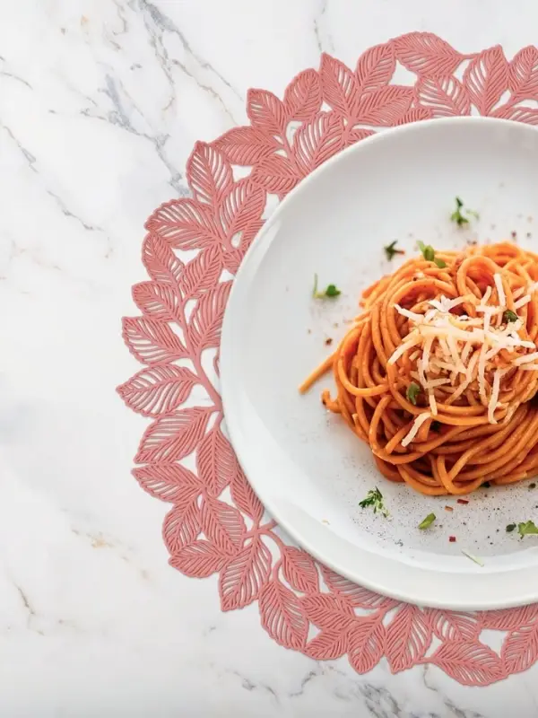 Салфетка сервировочная на стол Доляна &laquo;Эльзас&raquo;, d=38 см, пыльная роза