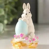 Статуэтка "Заяц с яйцом пасхальный"  8х4 см