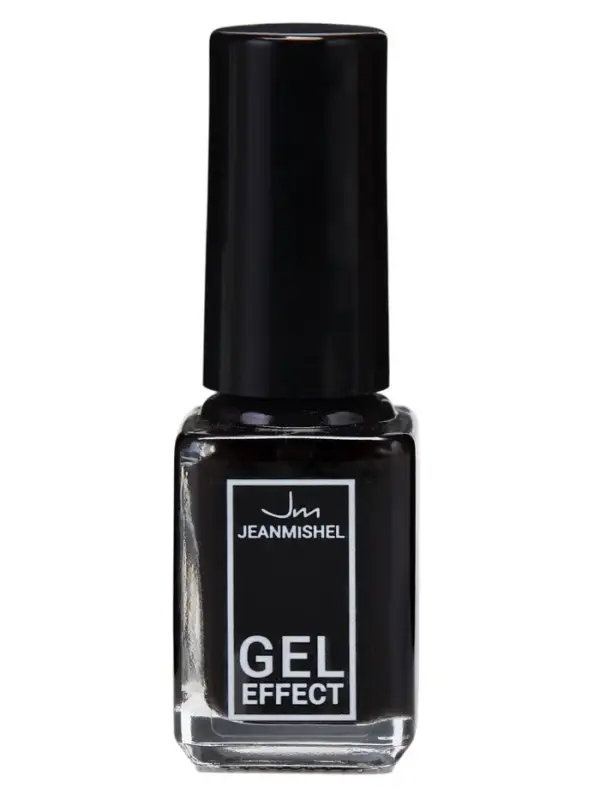 Лак для ногтей с эффектом геля, Jeanmishel, тон 199, чёрный матовый, 6 мл
