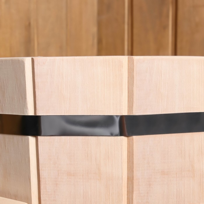 Обливное устройство из ольхи, 10 л, с пластиковой вставкой, с переливом Обливное устройство из ольхи, 10 л, с пластиковой вставкой, с переливом