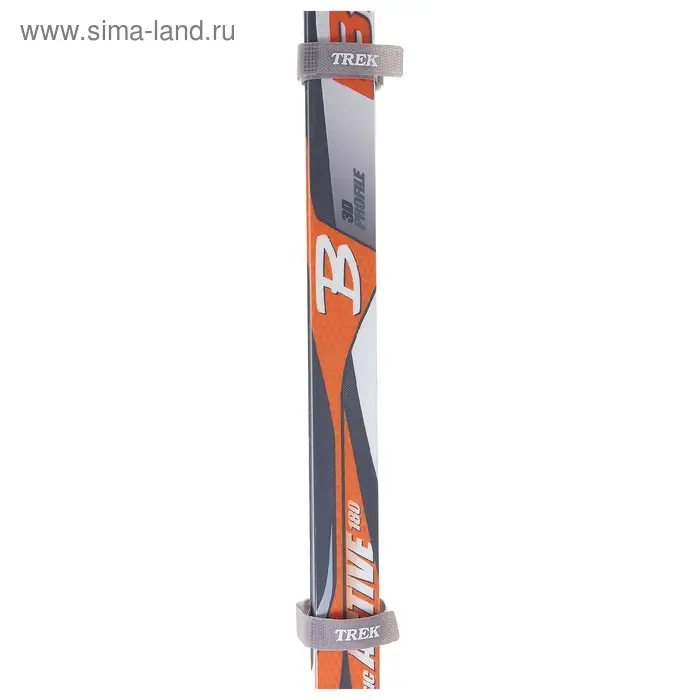 Зажим-липучка для лыж, узкий, серый, чёрный