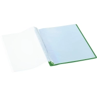 Папка файловая на 20 файлов А4, 160мкм, зеленая