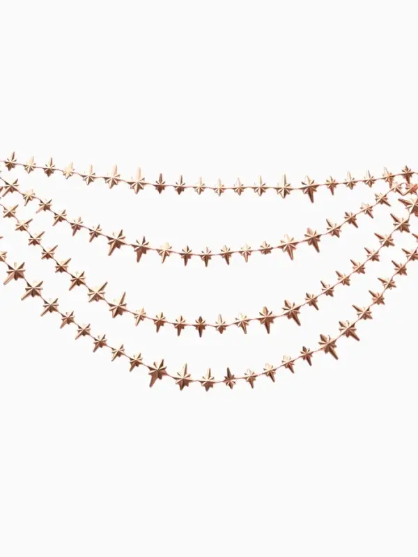 Бусы на ёлку &laquo;Комета&raquo;, длина 2.7 м, оранжевые